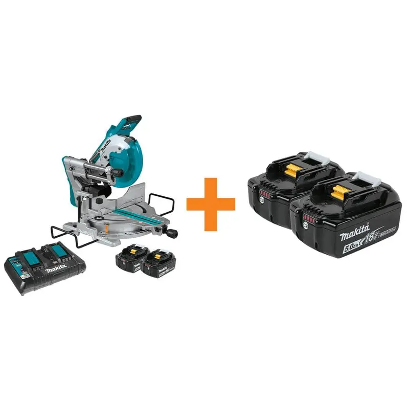 18V X2 LXT Lithium-Ion(36V) Brushless Cordless 10 in. Dual-Bevel Sliding Compound MiterSaw Laser w/BONUS 5.0Ah Batteries80.483 / each