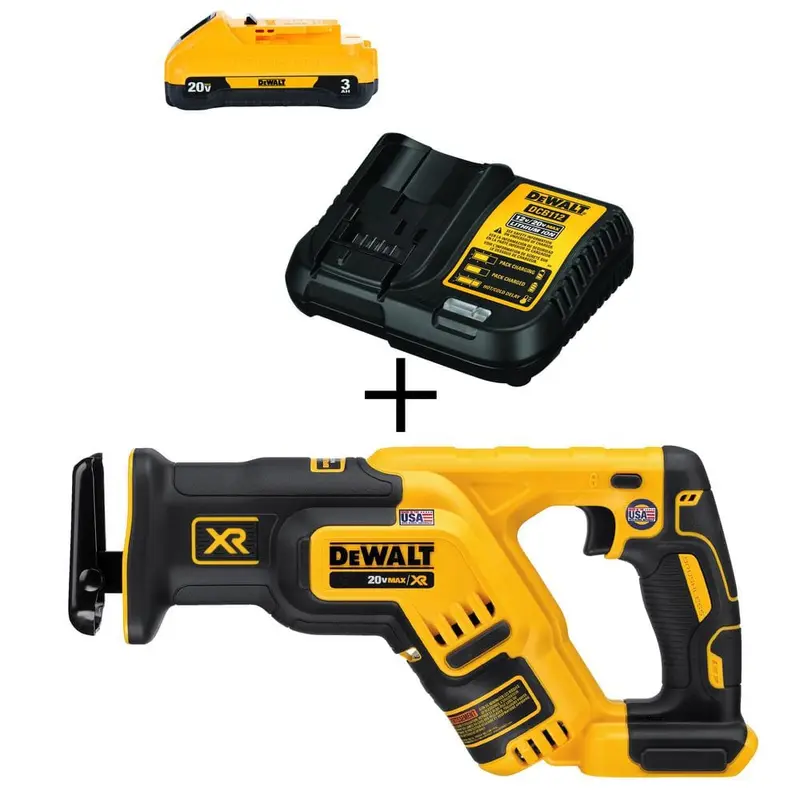 20-Volt MAX Lithium-Ion Cordless Brushless Reciprocating Saw (Tool-Only) with 20-Volt MAX 3.0Ah Battery and Charger7.61 / each