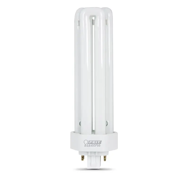 200W Equiv PL CFLNI Triple Tube 4-Pin Plug-in GX24Q-4 Base Compact Fluorescent CFL Light Bulb, Cool White 4100K(50-Pack)Cool White / 2.7 / GX24Q-4