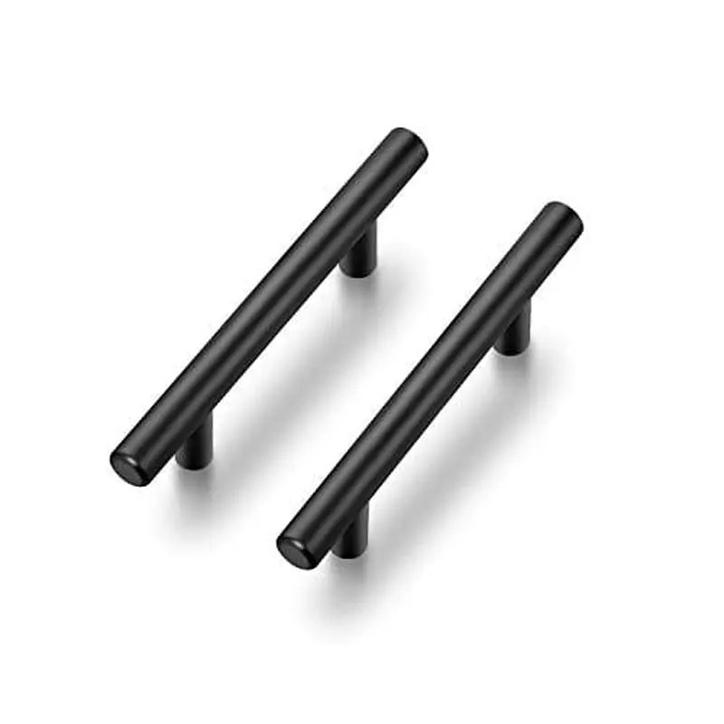 30 Pack | 5'' Cabinet Pulls Matte Black Stainless Steel Kitchen Drawer Pulls Cabinet Handles 5Length, 3 Hole Center - Free Delivery