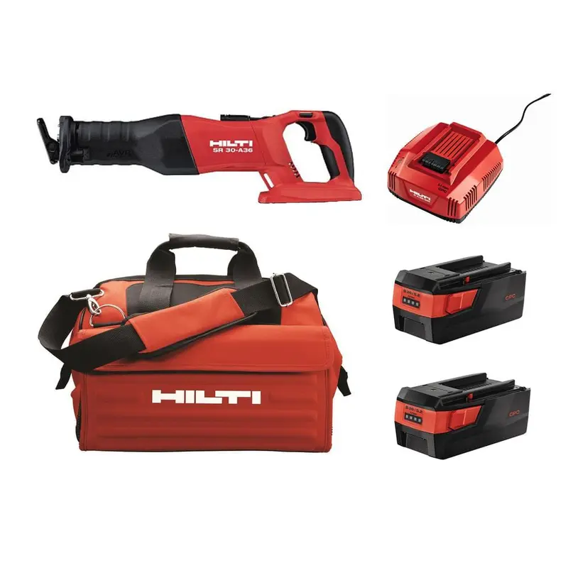 36-Volt SR 30A Lithium-Ion Cordless Reciprocating Saw Kit with Two 36/5.2 Ah Batteries, Charger and Bag8.2 / each
