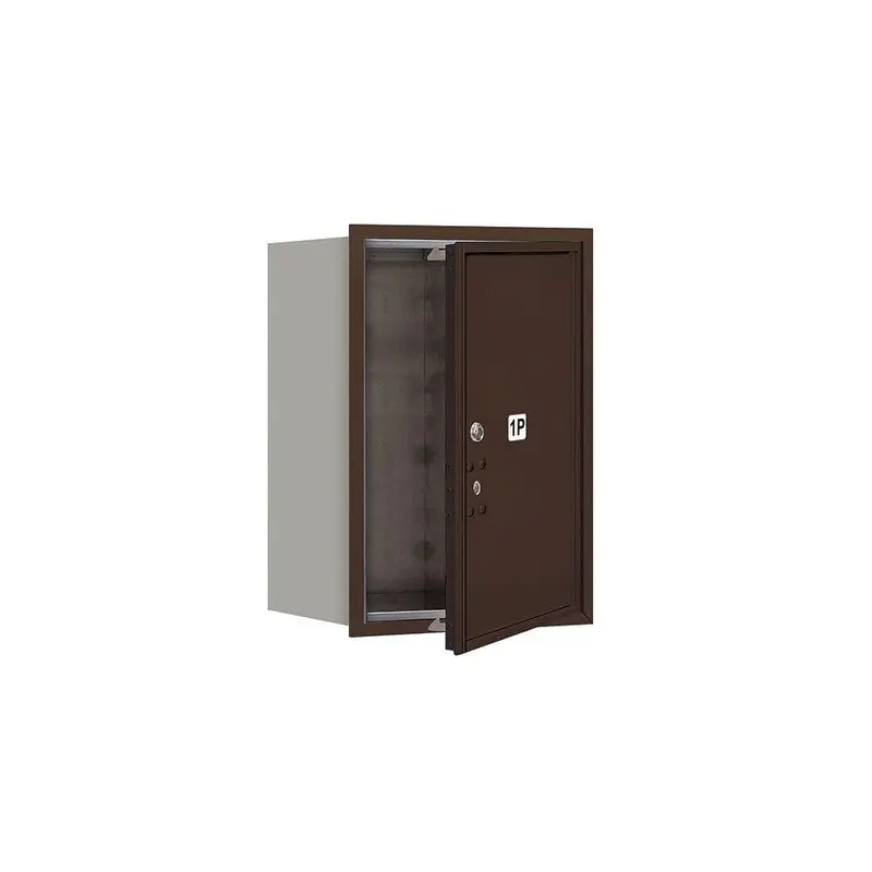3700 Series Private Front Loading 6 Door High Unit 23-1/2 in. Parcel Locker 1 PL6 4C Horizontal Mailbox in BronzeSandstone / 35.0