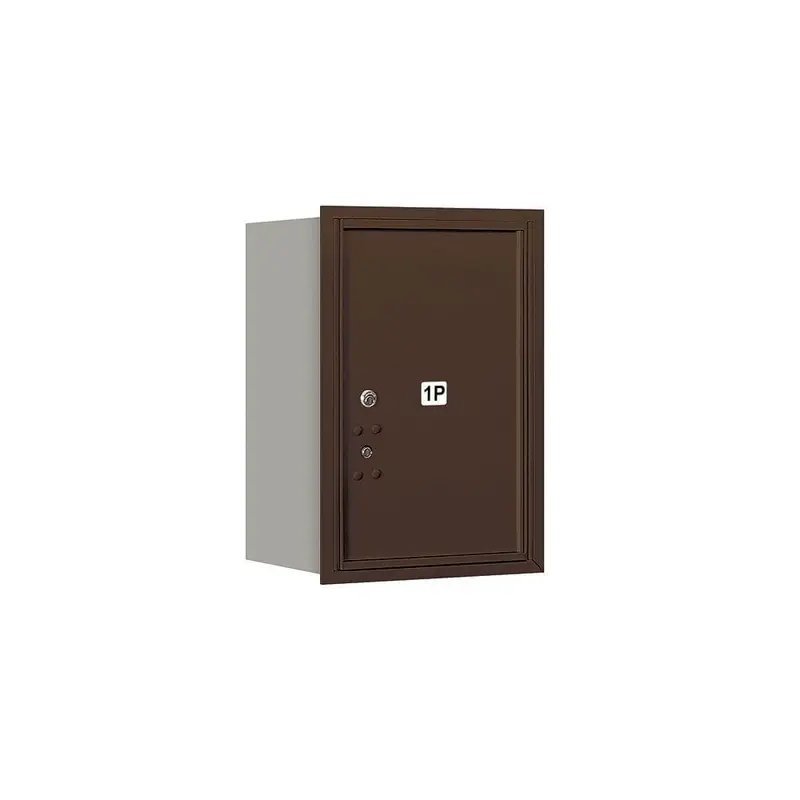3700 Series Private Rear Loading 6 Door High Unit 23-1/2 in. Parcel Locker 1 PL6 4C Horizontal Mailbox in BronzeSandstone / 35.0