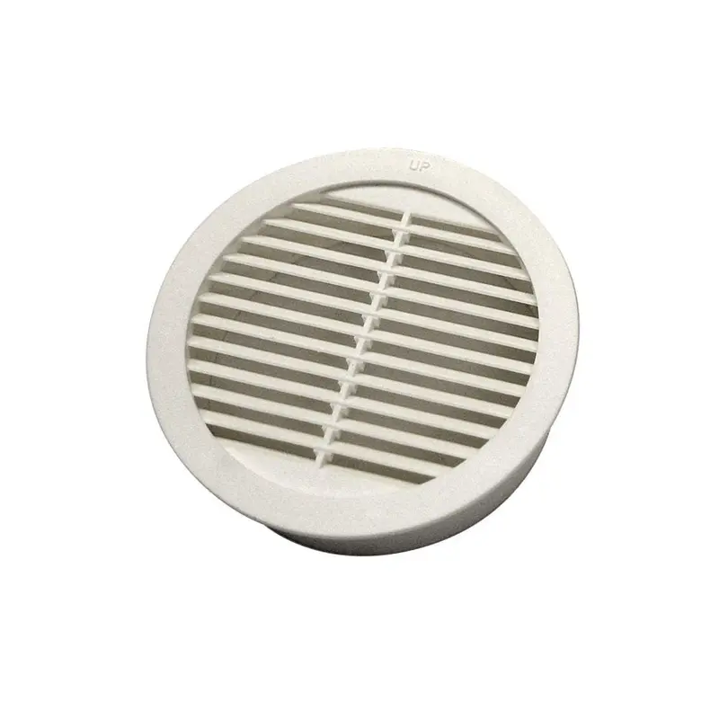 4 in. Resin Circular Mini Wall Louver Soffit Vent in White (4-Pack).15 / each