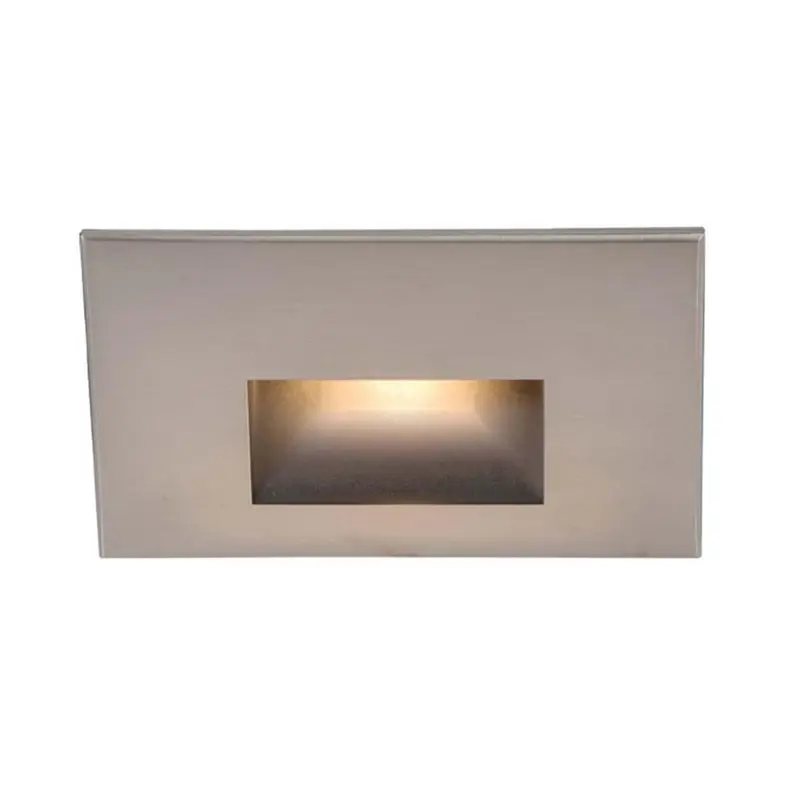 4-Watt Line Voltage 3000K Brushed Nickel Integrated LED Horizontal Wall or Stair Light1.17 / each