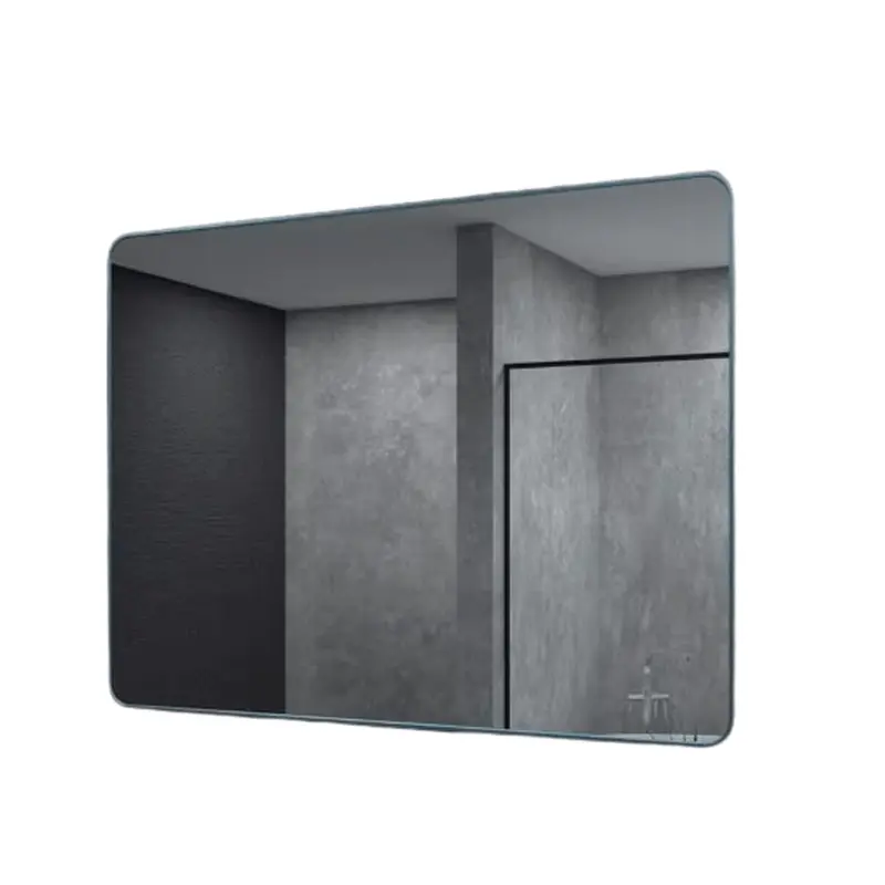 48 in. W x 36 in. H Rectangular Framed Wall Bathroom Vanity Mirror in Navy Blue