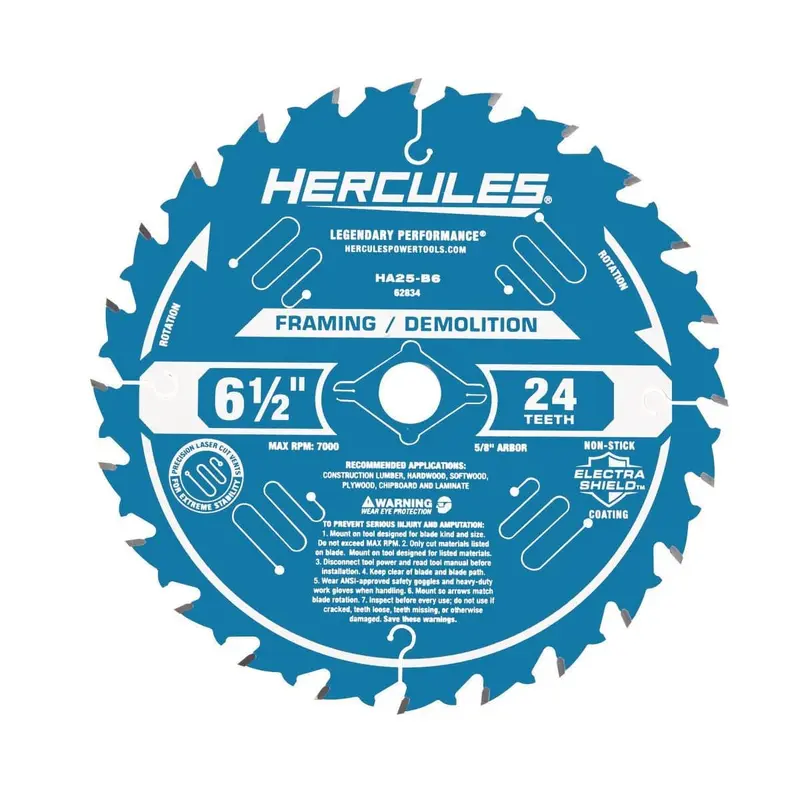 6-1/2 in. 24T Circular Saw Blade - Framing/Demolition