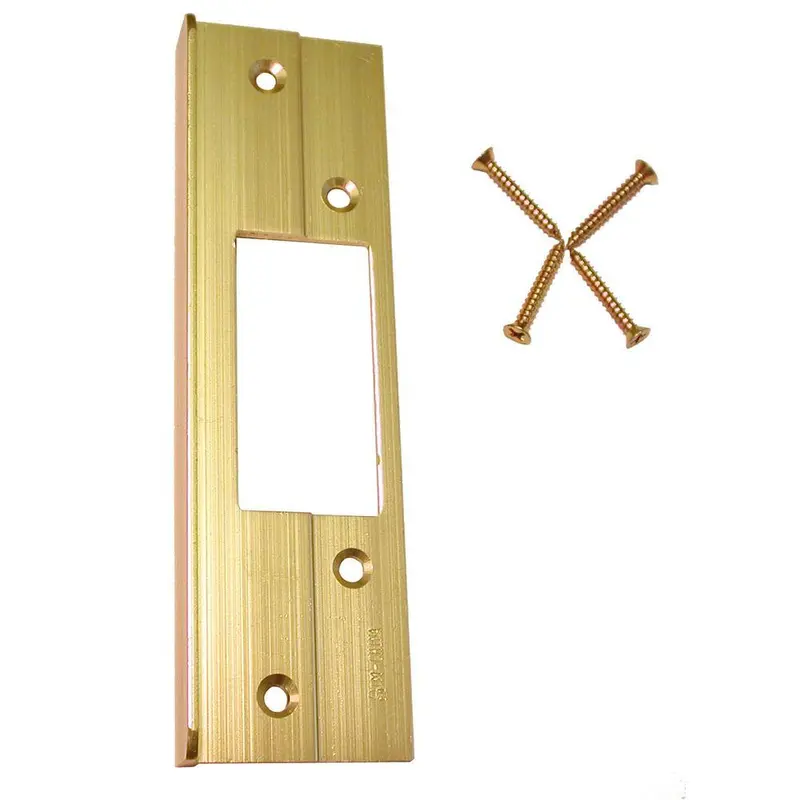 6 in. Brass Guard-A Latch Security Protector Plate