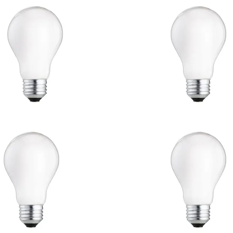 60-Watt Equivalent A19 Dimmable Energy Efficient Halogen Light Bulb Soft White (2715K) (4-Pack)set
