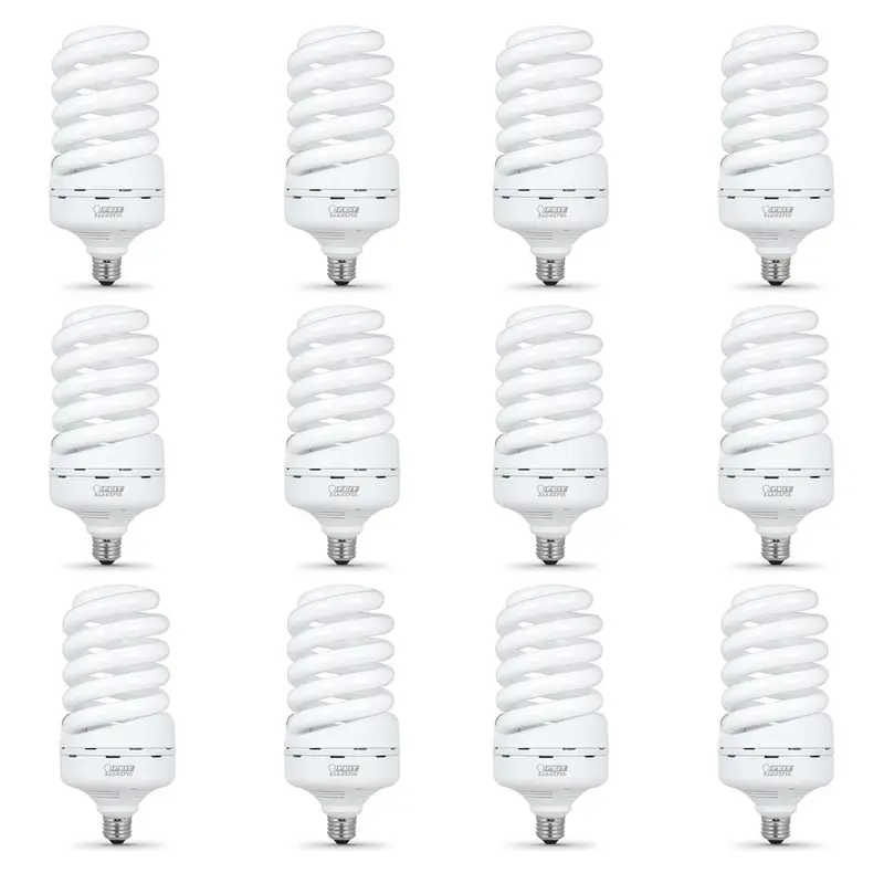 65-Watt Equivalent T5 Spiral Non-Dimmable E26 Base Compact Fluorescent CFL Light Bulb, Soft White 2700K (12-Pack)1.06 / package