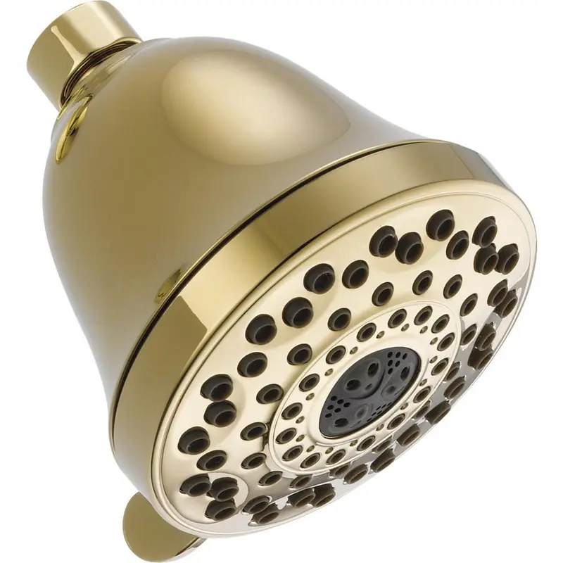 7-Spray 4.3 in. Single Wall Mount Fixed Shower Head in Polished BrassVenetian Bronze / 1.75 / 0.65