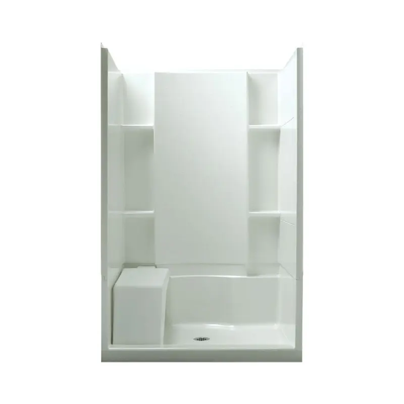 Accord Seated 36 in. x 48 in. x 74-1/2 in. Shower Kit in WhiteWhite / Center / 119.6