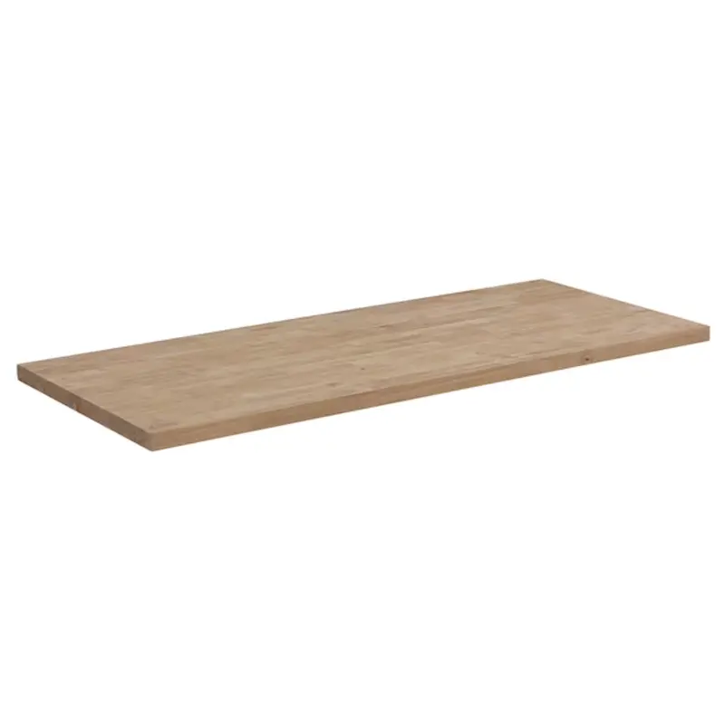 allen   roth 4-ft x 25-in x 1.5-in Finger-jointed Natural Straight Hevea Butcher Block Countertop
