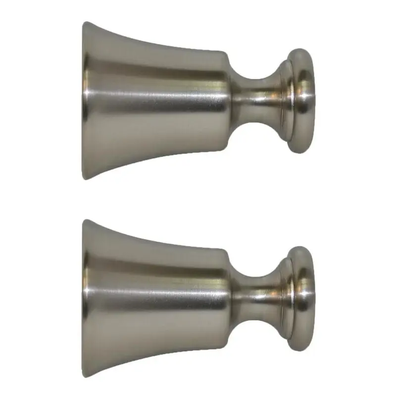 allen   roth Nickel Curtain Rod Finials