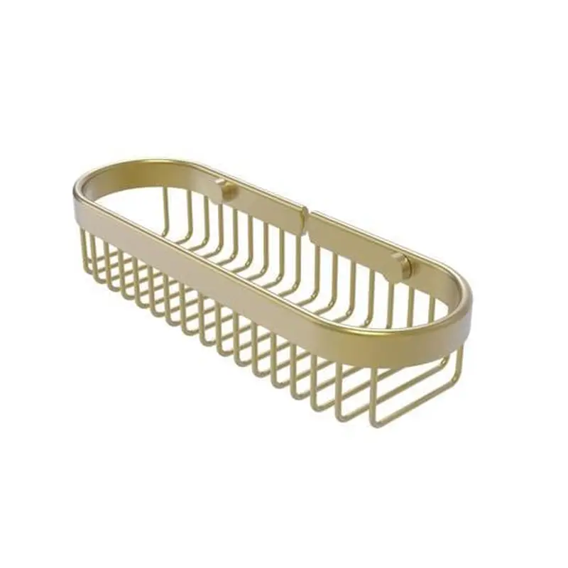 Allied Brass Oval Toiletry Wire Basket in Satin Brass