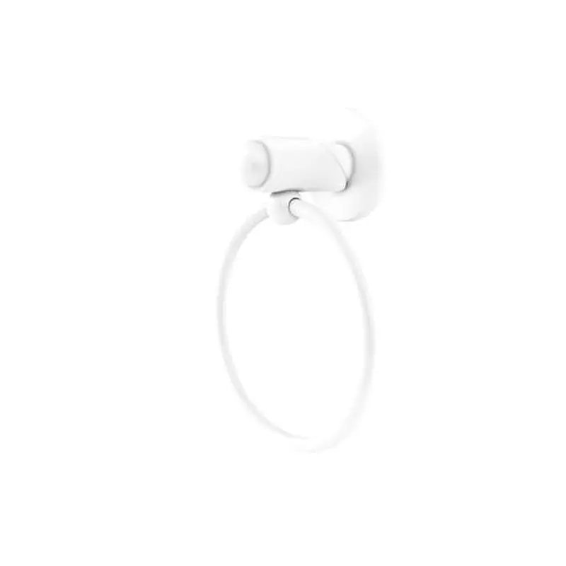 Allied Brass Soho Matte White Wall Mount Towel Ring