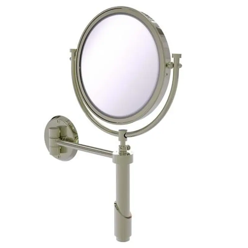 Allied Brass Tribecca 8-in x 15-in Polished Nickel Double-Sided Magnifying Wall-Mounted Vanity Mirror