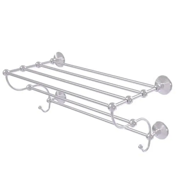 Allied Brass Prestige Monte Carlo Satin Chrome Wall Mount Towel Rack