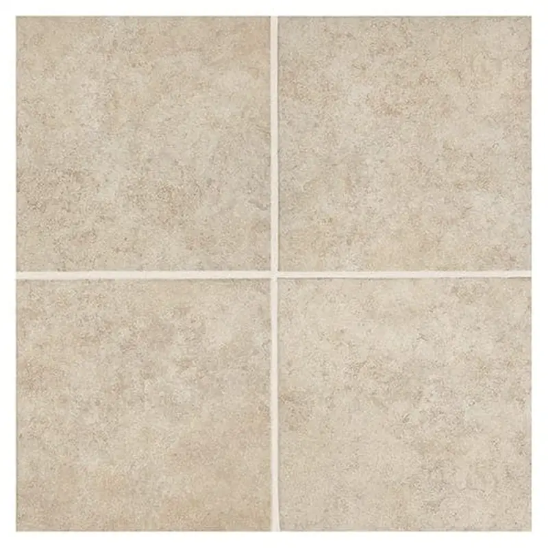American Olean Castlegate 8-Pack Beige 18-in x 18-in Glazed Porcelain Stone Look Floor and Wall TileBeige / Case