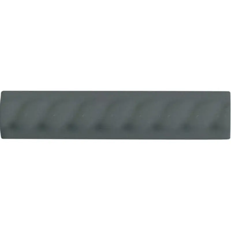 American Olean Linea Storm Gray Ceramic Pencil Liner Tile (1-in x 6-in)Biscuit