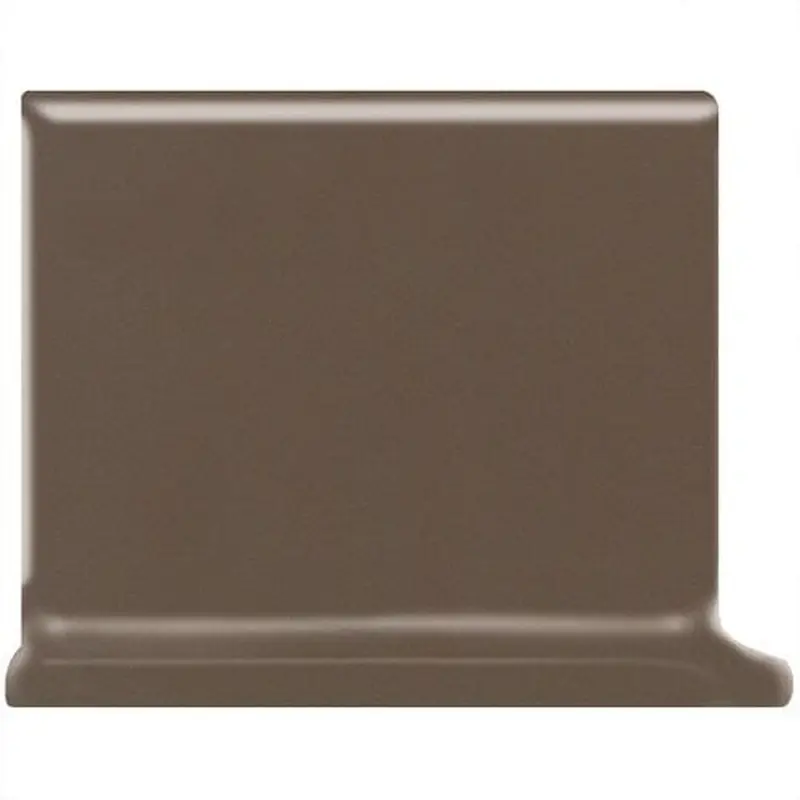American Olean Matte Nutmeg Ceramic Cove Base Tile (4-in x 4-in)