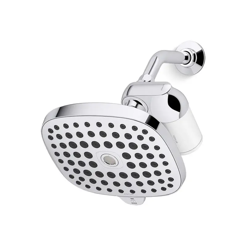 Aquifer 3-Spray Pattern 1.75 GPM 8.8625 in. Wall-Mount Fixed Shower Head with Filtration System in Polished ChromePolished Chrome / 1.75 / 3.57