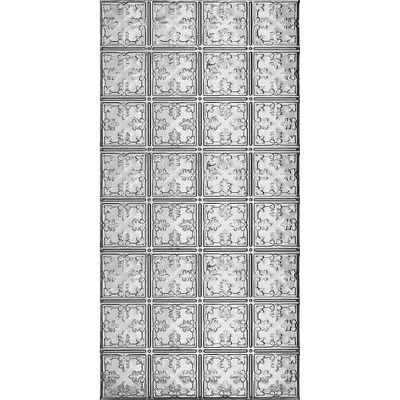 Armstrong Ceilings 48-in x 24-in Metallaire Vine Chrome Metal/Tin Surface-Mount Panel Ceiling TilesBrass / Case