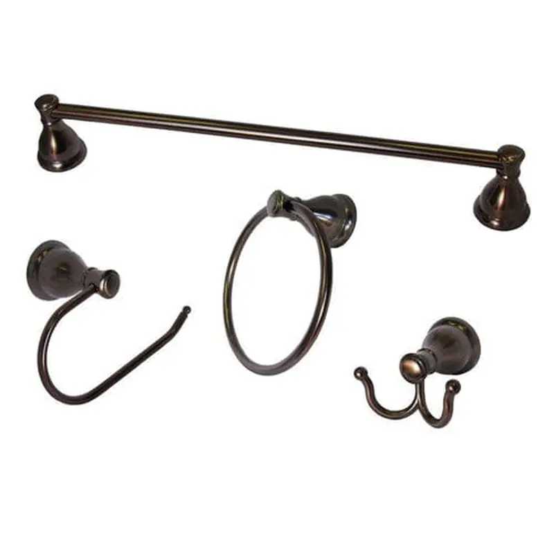 ARISTA 4-Piece Castilla Oil-Rubbed Bronze Decorative Bathroom Hardware Set