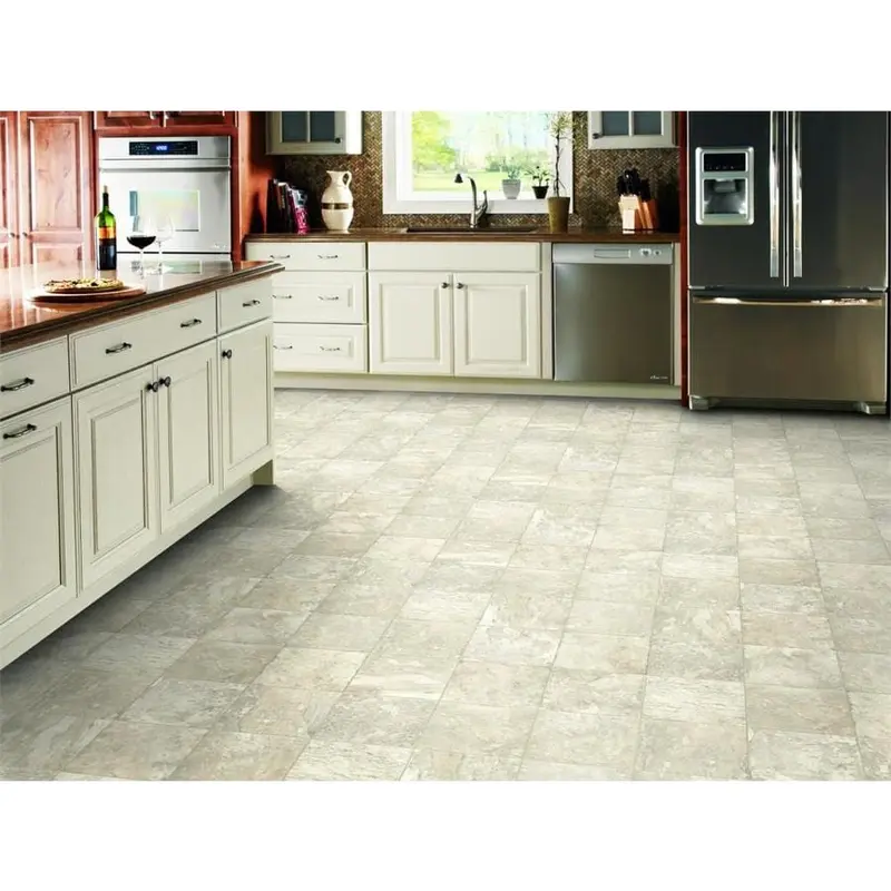Armstrong Flooring Pickwick Landing I 12-ft W Cut-to-Length Candlerush Slate Ivory Low-Gloss Finish Sheet VinylsqftLinear