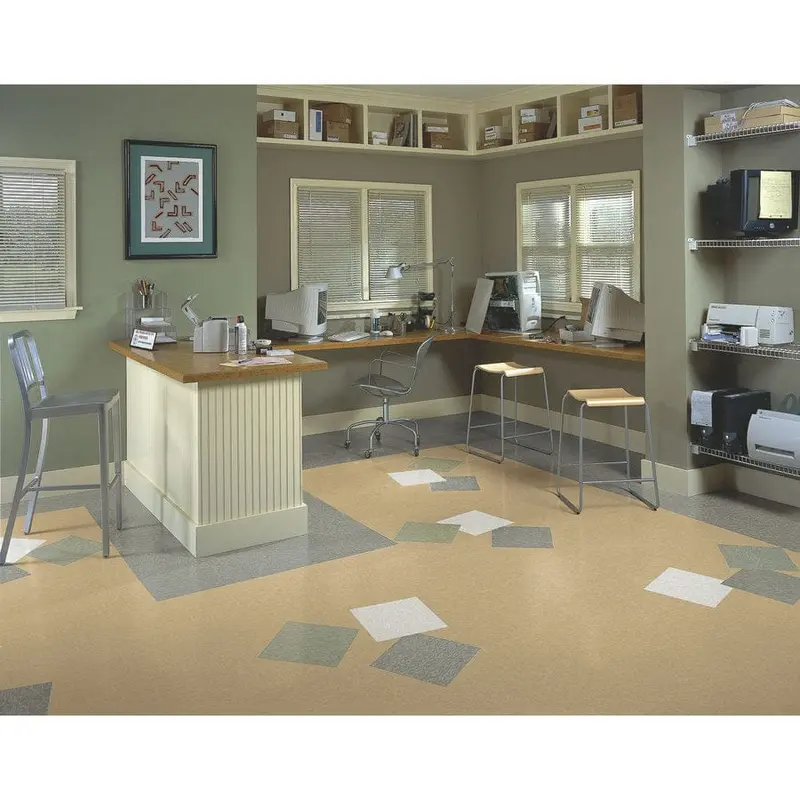 Armstrong Flooring SDT 45-Piece Pearl White Commercial VCT Tilesq/ft