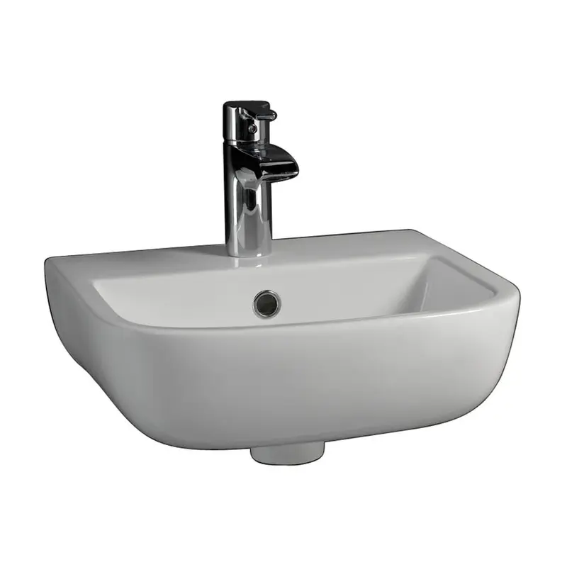Barclay Products Series 600 Small Wall-Hung Sink in White with 4 in. Centerset Faucet HolesWhite / 33