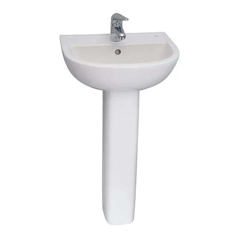 Barclay Products Compact 550 Pedestal Combo Bathroom Sink in White65 / each