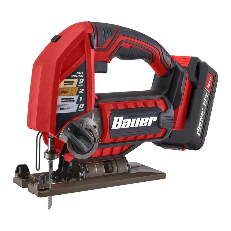 BAUER 20V Cordless Variable Speed Jig Saw - Tool Only