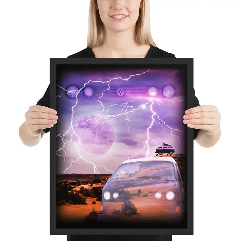 Epic Wolf Van Framed Poster1216