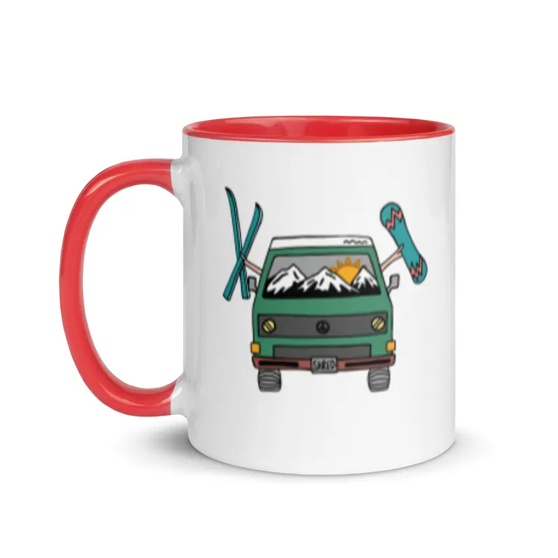 Shred Van Mug with Color InsideBlack / 11 oz