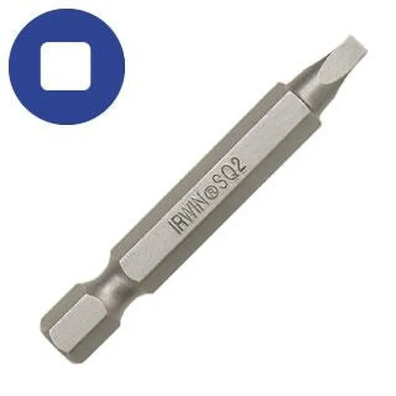 Irwin Square Recess Power Bits #2 x 2 Inch#2 x 2"