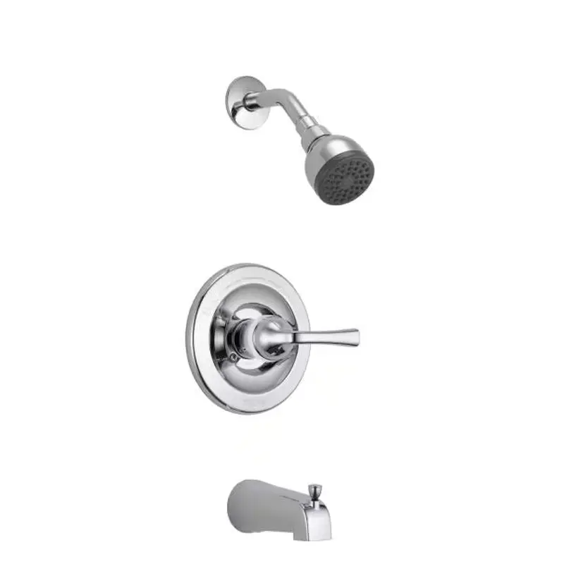Delta Foundations Single Handle Tub And Shower In ChromeChrome