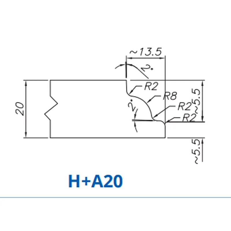 H A20(20mm Stepped Dupont - Router Bits)Standard Full Kit (BITS) / Breaker