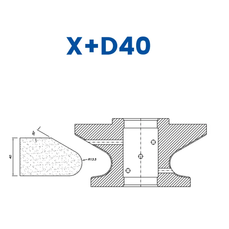 X D40(40mm Knoll - Line 60 (Bore 35))EHS Kit (All materials high speed) / Breaker