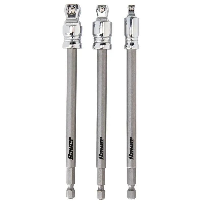 6 in. Impact Rated Wobble Socket Adapter Set, 3 Pc.