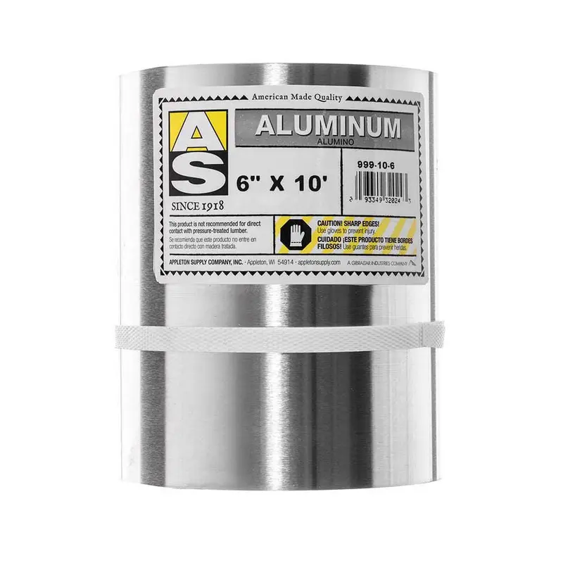 6 in. x 10 ft. Aluminum Roll Valley Flashing.6 / each