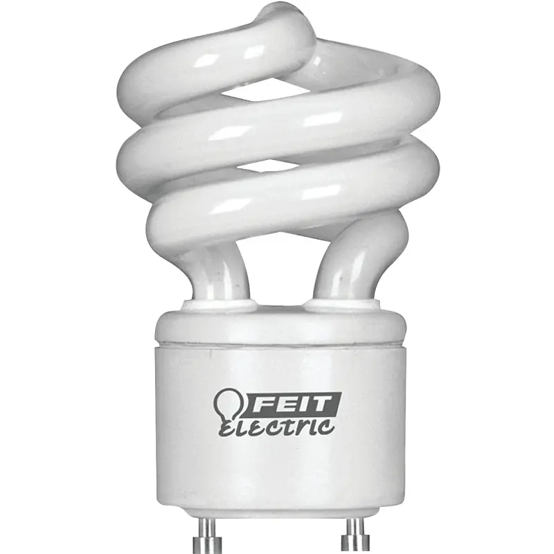 Feit Electric BPESL13T/GU24/CAN Compact Fluorescent Bulb, 13 W, Spiral Lamp, GU24 Lamp Base, 900 Lumens