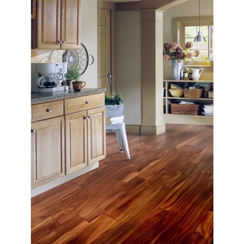 allen   roth 5-in Natural Acacia Handscraped Engineered Hardwood Flooring (32.29-sq ft)sq/ft