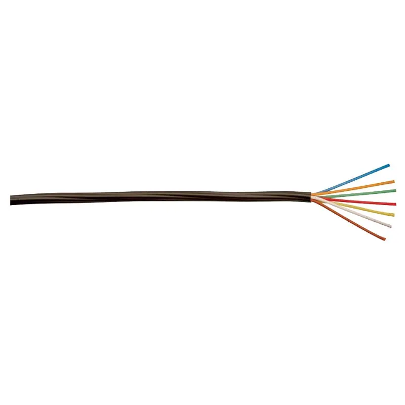 CCI 553076607 Thermostat Wire, 18 AWG Wire, 7 -Conductor, Copper Conductor, Polypropylene Insulation, PVC Sheath