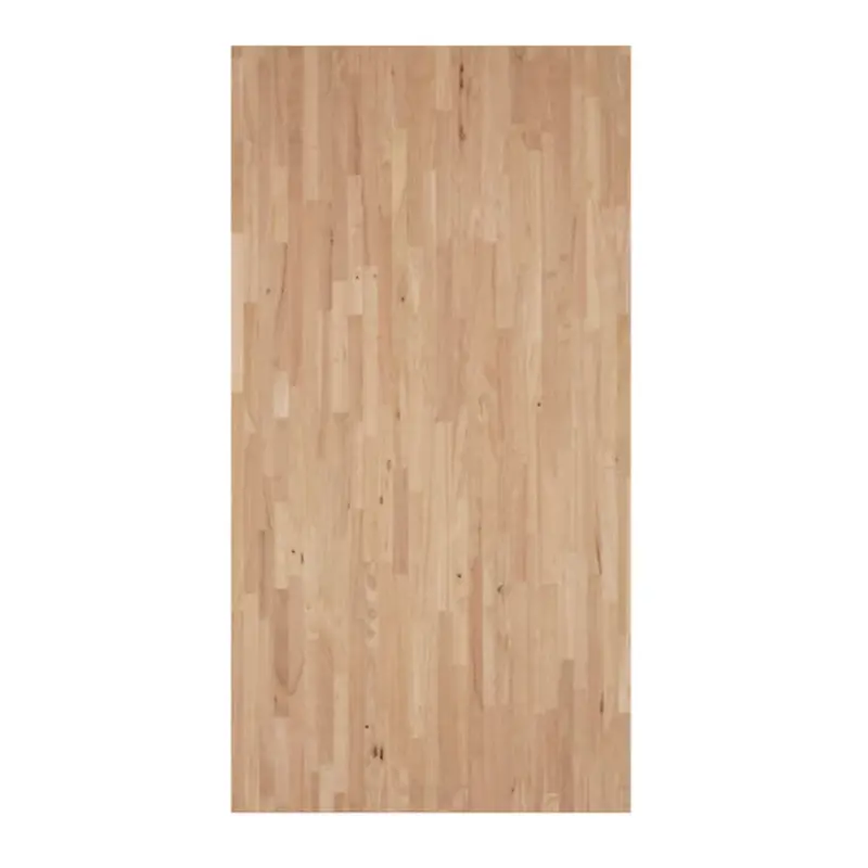 allen   roth 10-ft x 25-in x 1.5-in Finger-jointed Natural Straight Hevea Butcher Block Countertop