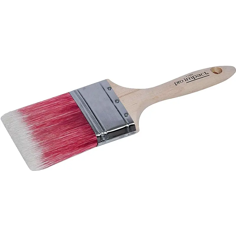 Linzer WC 1160-1.5 Paint Brush, 1-1/2 in W, 2-1/4 in L Bristle, Polyester Bristle, Beaver Tail Handle