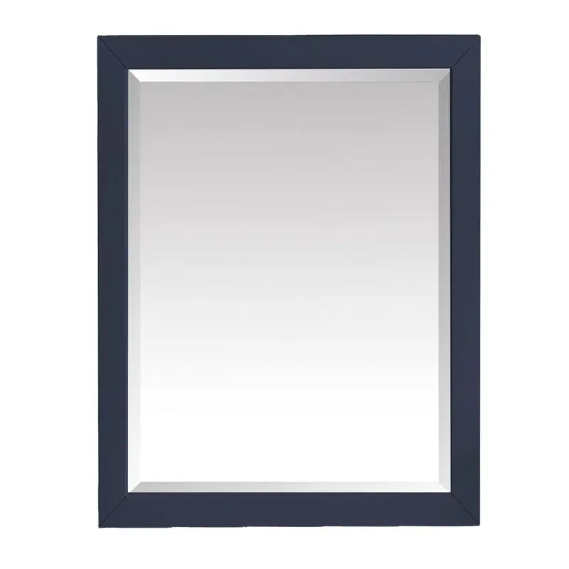 24.00 in. W x 32.00 in. H Framed Rectangular Beveled Edge Bathroom Vanity Mirror in Navy Blue17.5 / each