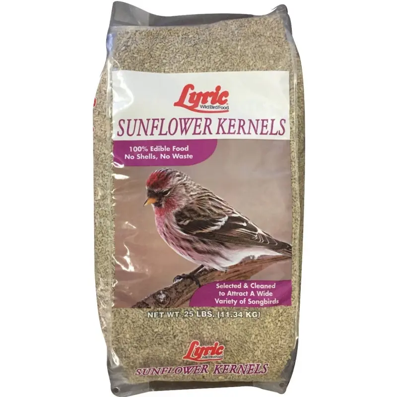 Lyric 26-47284 Bird Seed, Sunflower Kernel, 25 lb Bag
