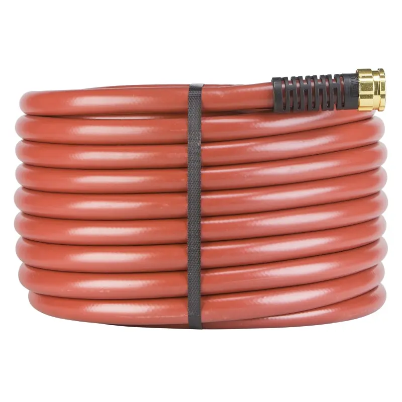 Swan SNCG34100 Garden Hose, 100 ft L, Rubber/Vinyl, Red