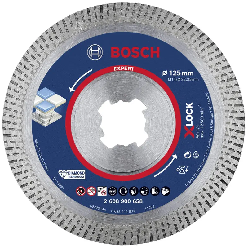 X-LOCK Diamond Cutting Disc - Multi Material  | 125x22.23x1.6x10